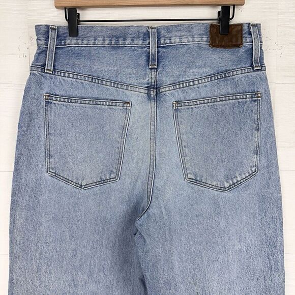Rivet & Thread Madewell Jeans Women 31 High Rise Wide Leg Mason Light Wash Blue - Picture 8 of 16